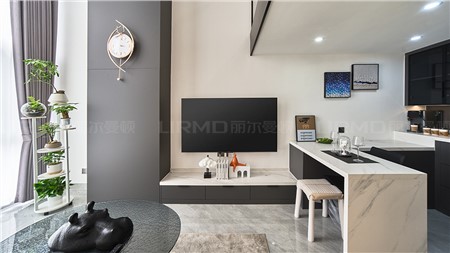 6.2w打造黑白灰現(xiàn)代風格的家50m² | 麗爾曼頓全房全屋整裝